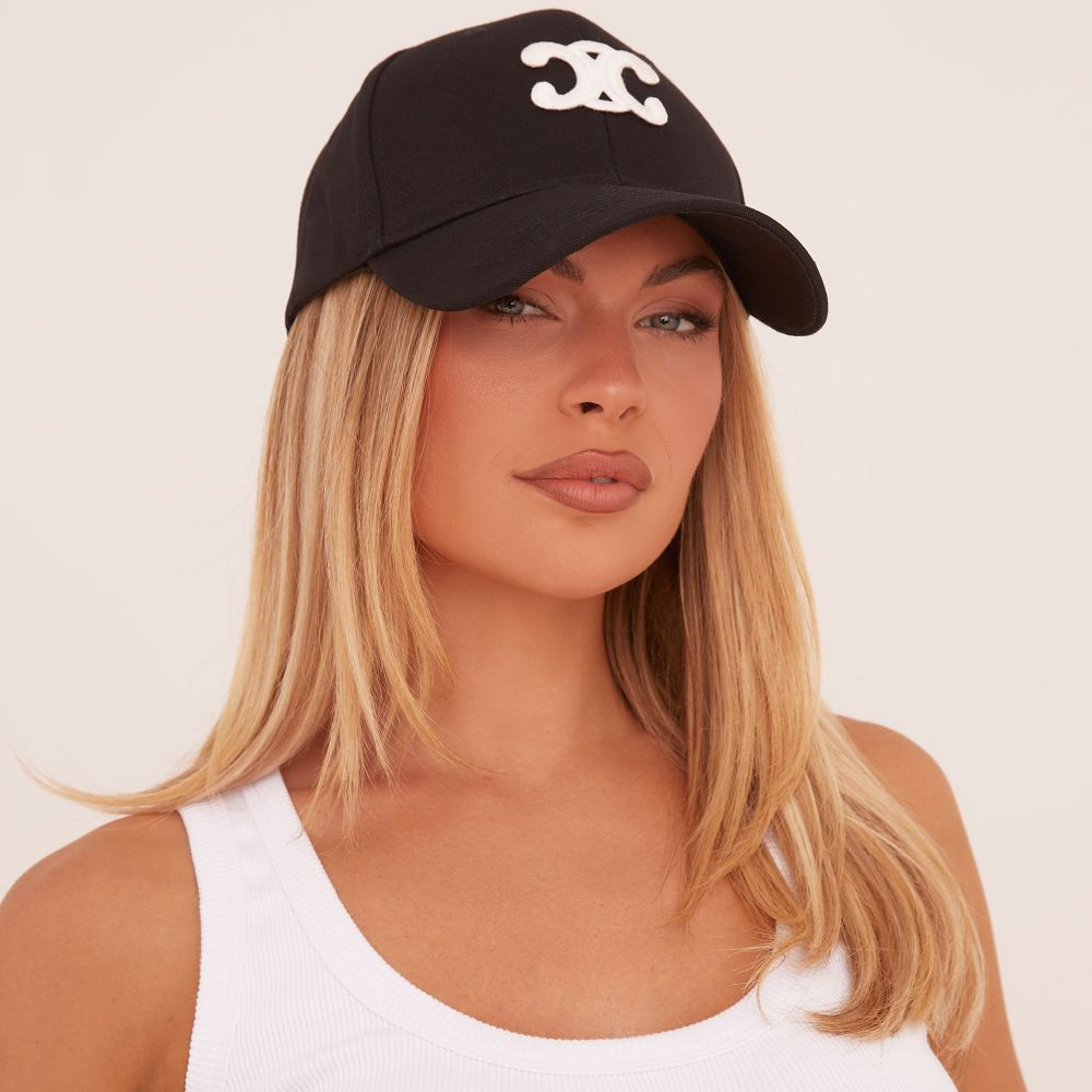 Logo Detail Baseball Cap In Black | EGO (UK)