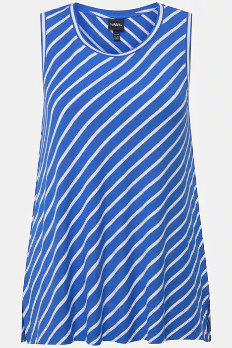 Striped A-Line Tank | Tank Tops | Knit Tops & Tees | Ulla Popken - US & CA