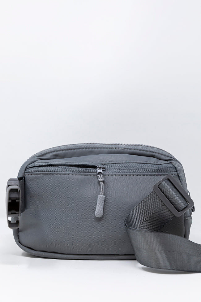 Places To Go Charcoal Belt Bag | Pink Lily