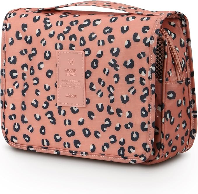 Mossio Hanging Toiletry Bag - Large Cosmetic Makeup Travel Organizer for Men & Women with Sturdy ... | Amazon (US)