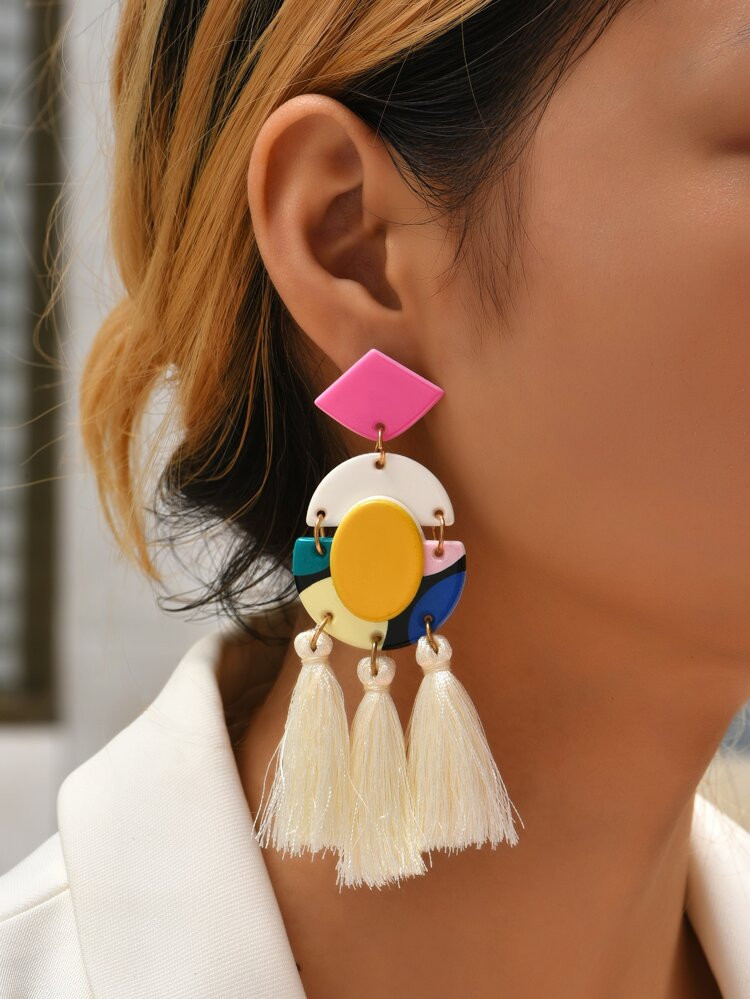 Tassel Drop Earrings | SHEIN