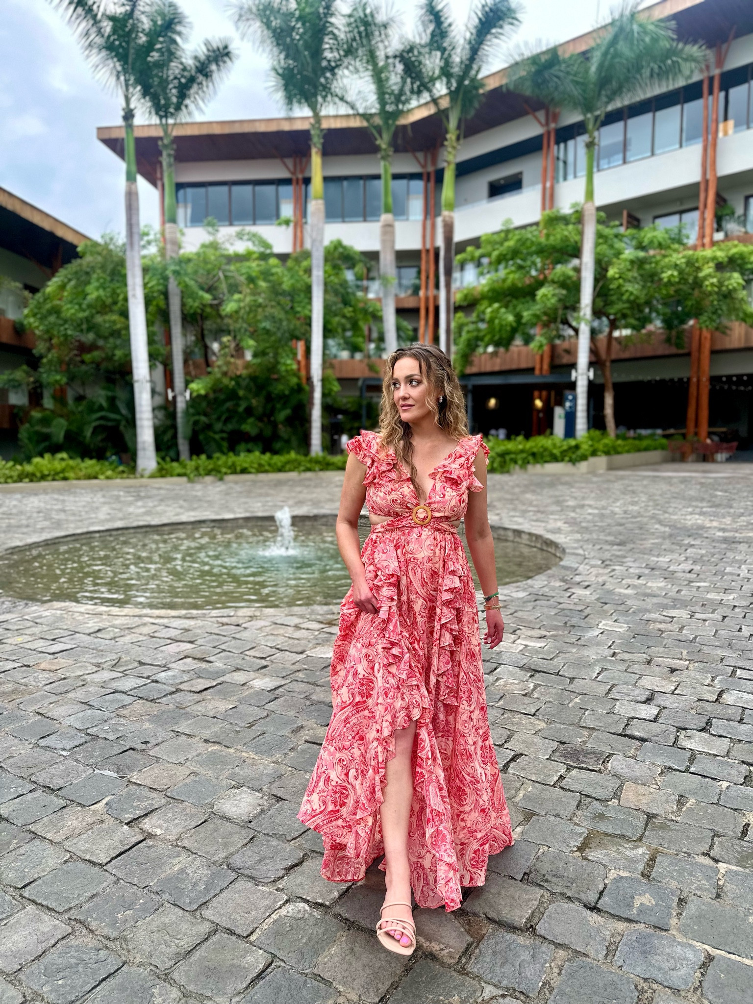Rehearsal dinner in Puerto Vallarta! Endless compliments, and the dress ties in the back to allow adjustable top!

#LTKStyleTip #LTKTravel #LTKWedding