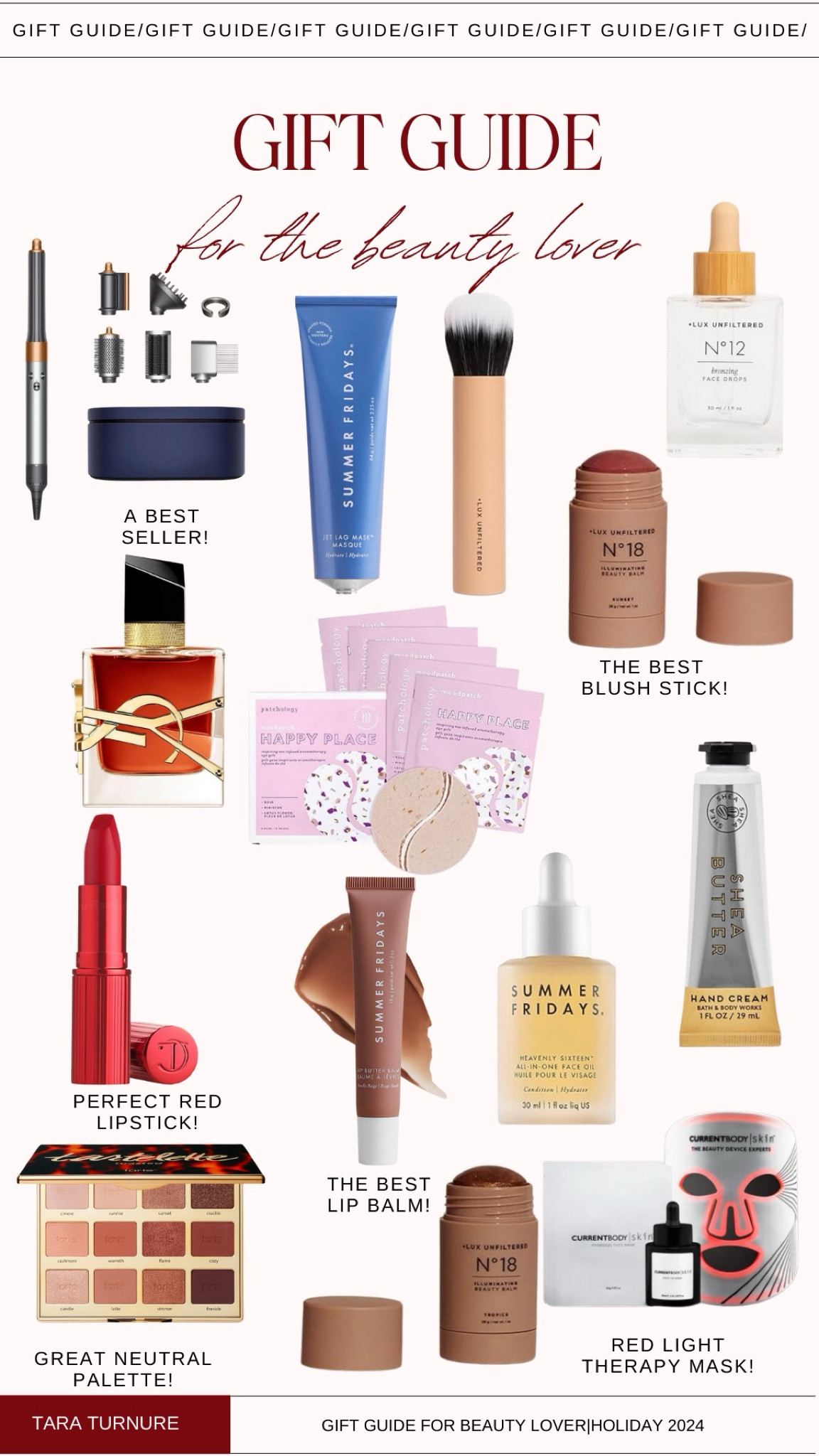 Gift guide. Gift idea. Beauty lover. Makeup. Skincare. Bodycare. Hair tools. Dyson. Face mask. Blush. Bronzer. Perfume. Summer fridays. Lipstick. Trending. Best sellers. Viral 

#LTKSeasonal #LTKHoliday #LTKGiftGuide