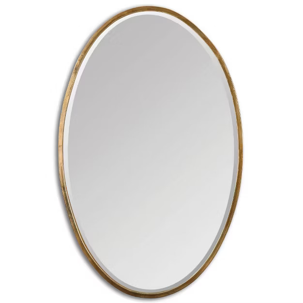 Oval Herleva Decorative Wall Mirror Gold - Uttermost | Target