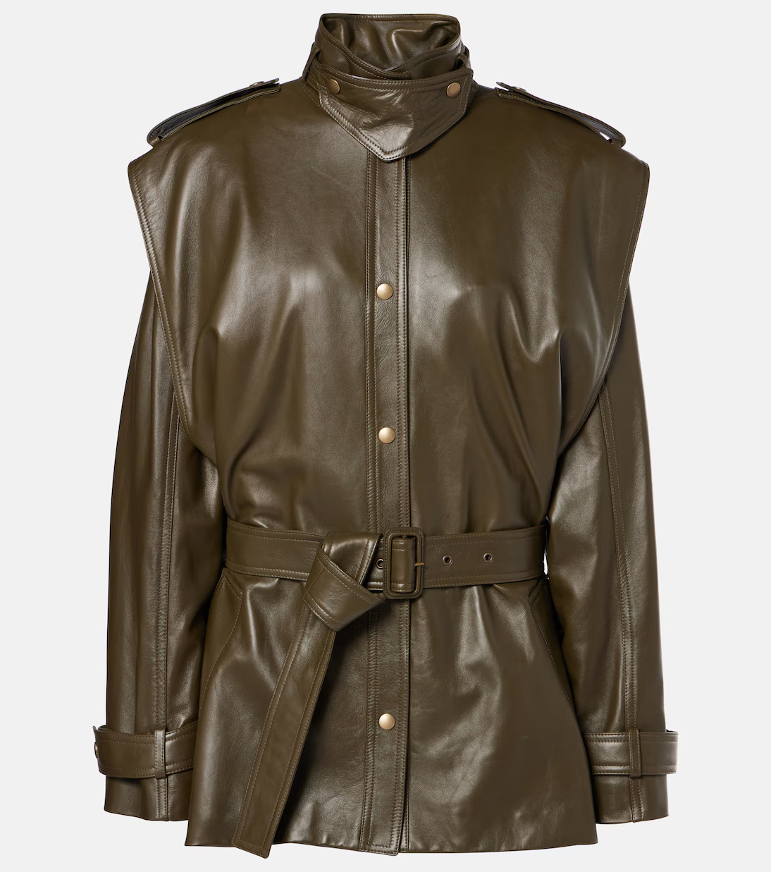 Oversized leather jacket | Mytheresa (INTL)