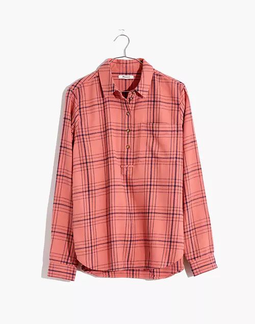 Flannel Popover Shirt in Colcord Plaid | Madewell