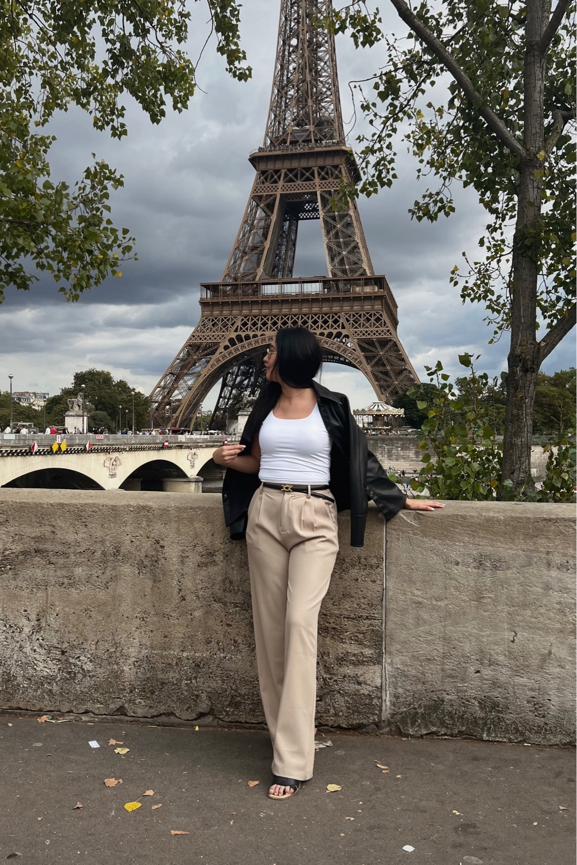 travel outfit accessories: black belt & black sandals | 📍paris, france 🇫🇷 

#LTKtravel #LTKeurope