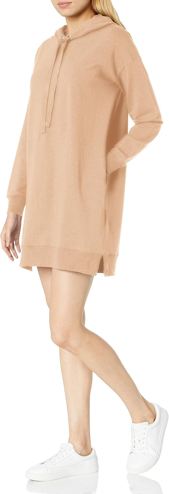 The Drop Women's Iona Long Sleeve Hooded Mini Sweatshirt Dress | Amazon (US)
