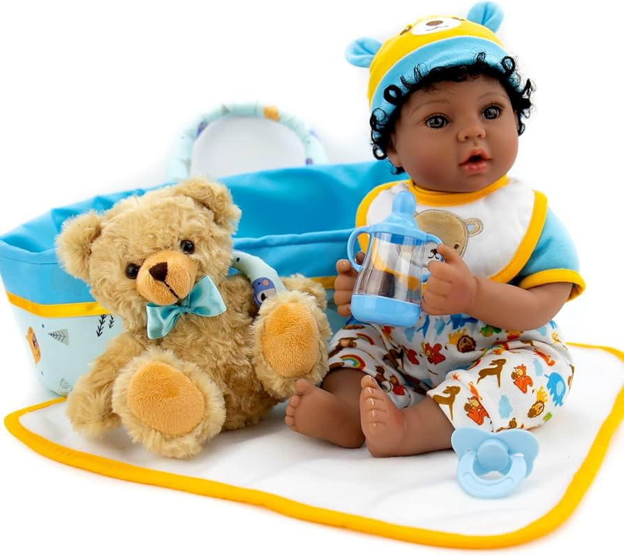 Aori Reborn Baby Dolls Black - 18 inch Biracial Lifelike Baby Doll Boy Realistic Newborn Baby Dol... | Amazon (US)