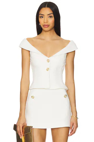 Brooke Top in Ivory | Revolve Clothing (Global)