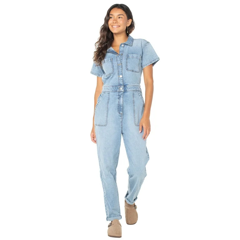 Celebrity Pink Juniors Relaxed Fit Boilersuit, Sizes XS-XXXL | Walmart (US)