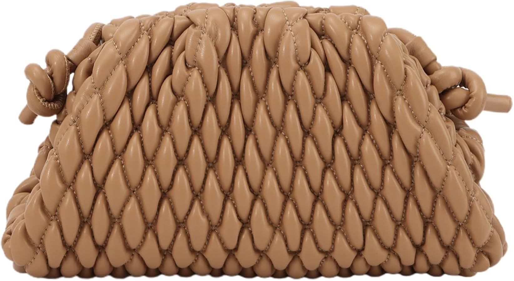 Fecialy Women's Dumpling Bag Cloud Clutch Purse Ruched Handbag Leather Hobo Bag Evening Crossbody... | Amazon (US)