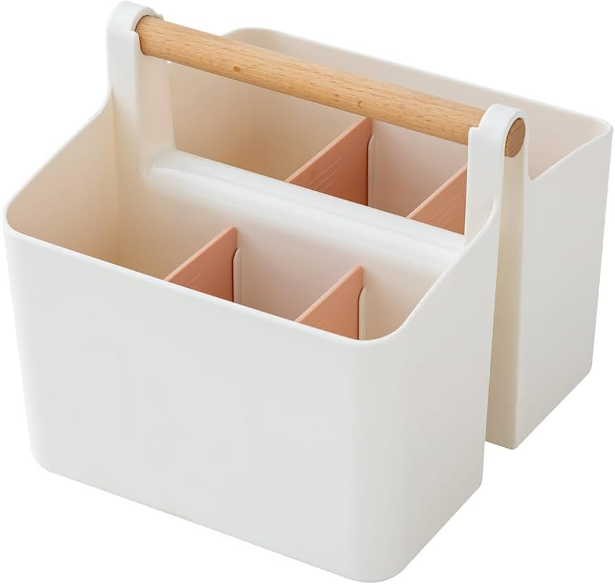 Art Supply Organizers Caddy with Handle, Portable Basket with Adjustable Divided for Sewing, Colo... | Amazon (US)