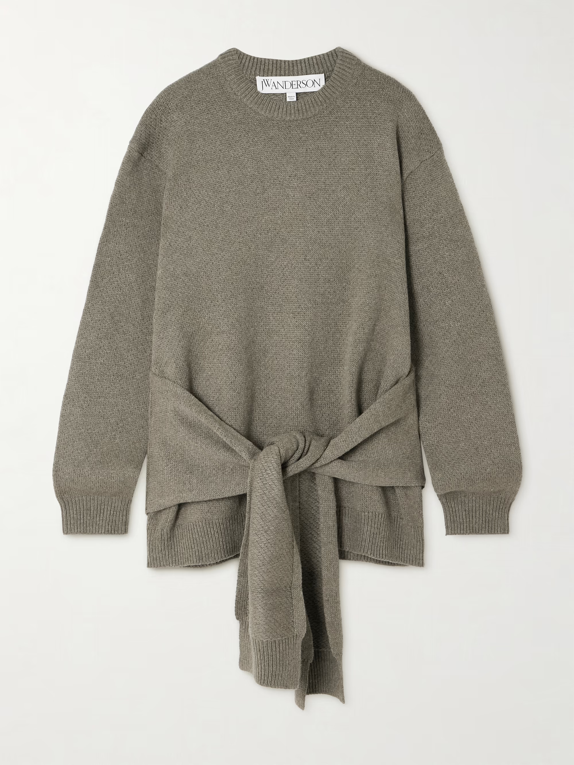 Tie-detailed knitted sweater | NET-A-PORTER (UK & EU)