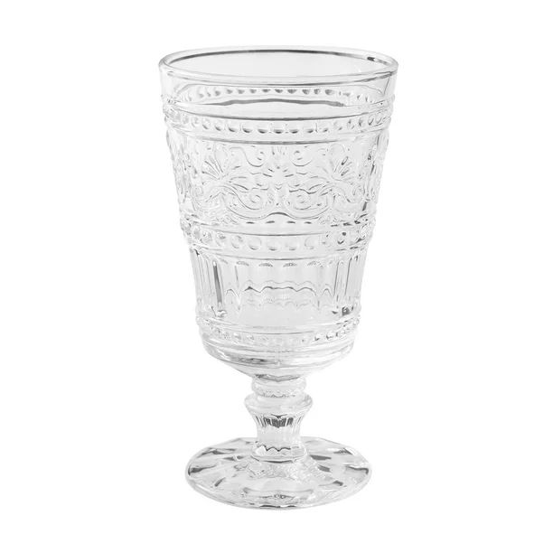 The Pioneer Woman Cassie 4-Piece Footed Glass Goblet Set, Clear - Walmart.com | Walmart (US)