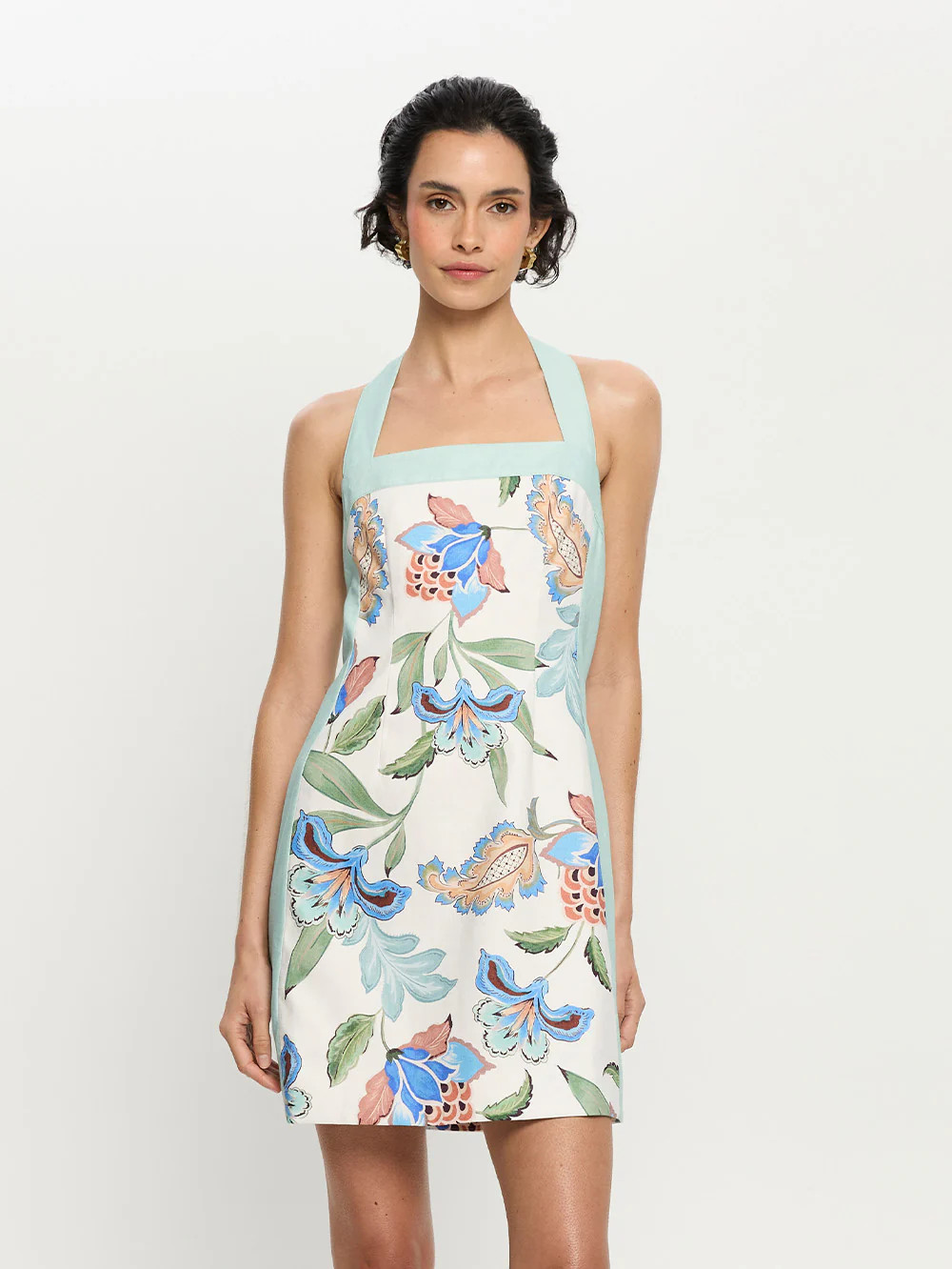 Azure Halter Mini Dress | KIVARI | Kivari (Global minus AU/NZ)