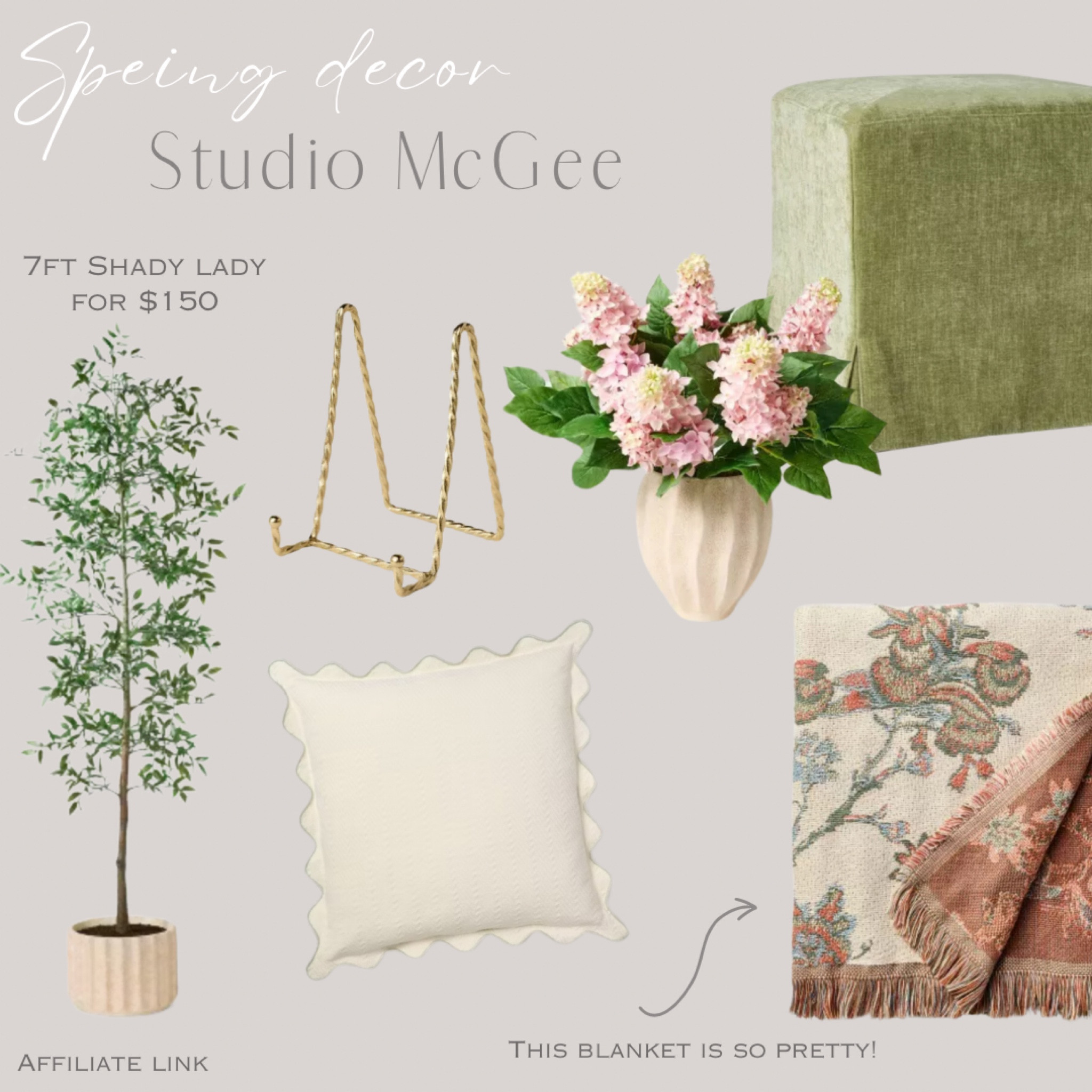 Spring decor with Studio McGee! 


Spring decor, spring floral arrangement, floral throw blanket, book holder, shady lady tree, spring plants, scalloped throw pillow, ottoman, home decor, living room decor 


#target #targethome #studiomcgee 

#LTKHome #LTKSeasonal