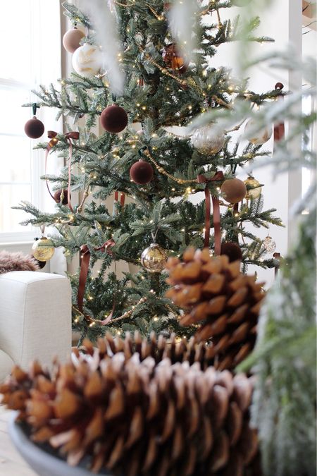 Christmas tree, garland, ribbon, ornament 

#LTKhome #LTKSeasonal #LTKHoliday