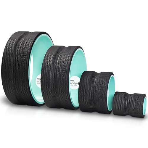 Chirp Wheel Foam Roller – Targeted Back & Neck Relief, Lumbar Spine Stretcher, Spinal Decompression Back Stretcher, Massage Roller with Density Foam for Physical Therapy, Supports 500lbs, 4-Pack Mint | Amazon (US)