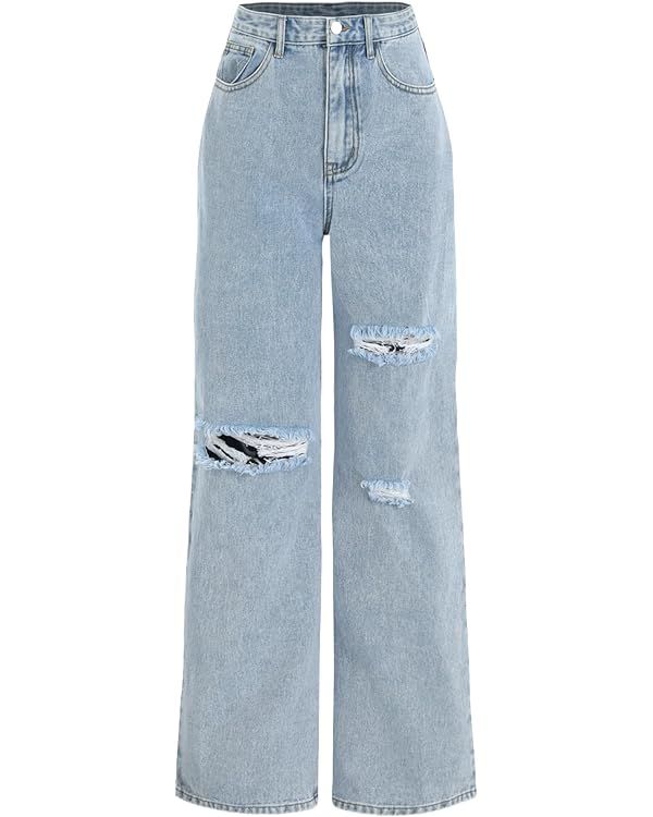 CIDER Denim Basic Ripped Jeans | Amazon (US)