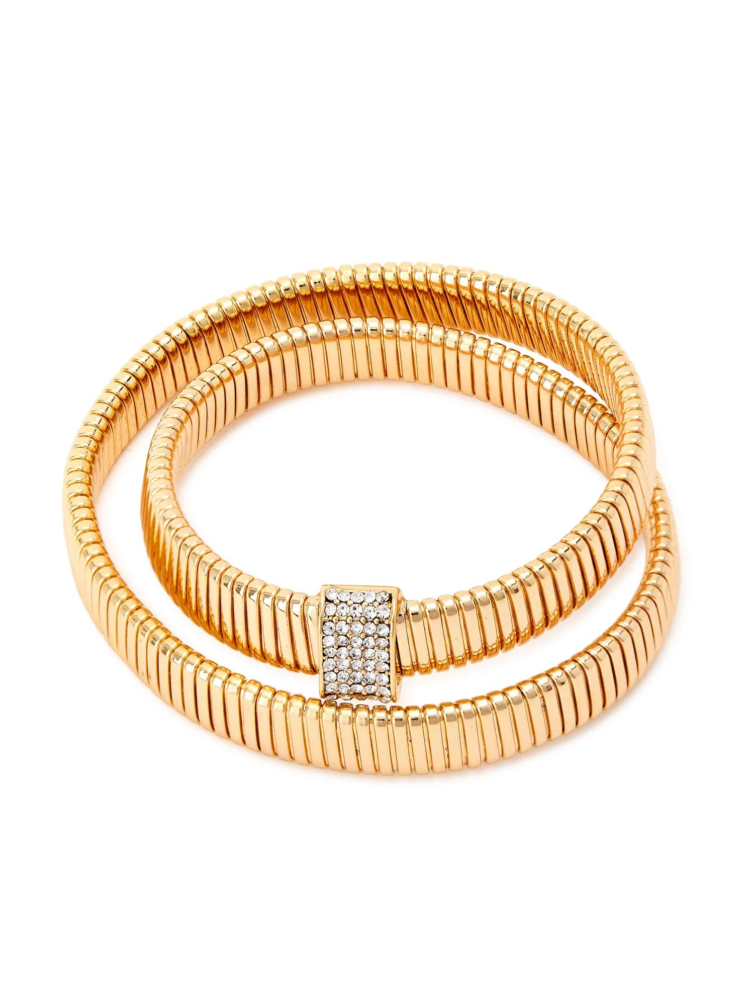 Sofia Vergara Women’s Gold-Tone Double Wrap Band Bracelet | Walmart (US)