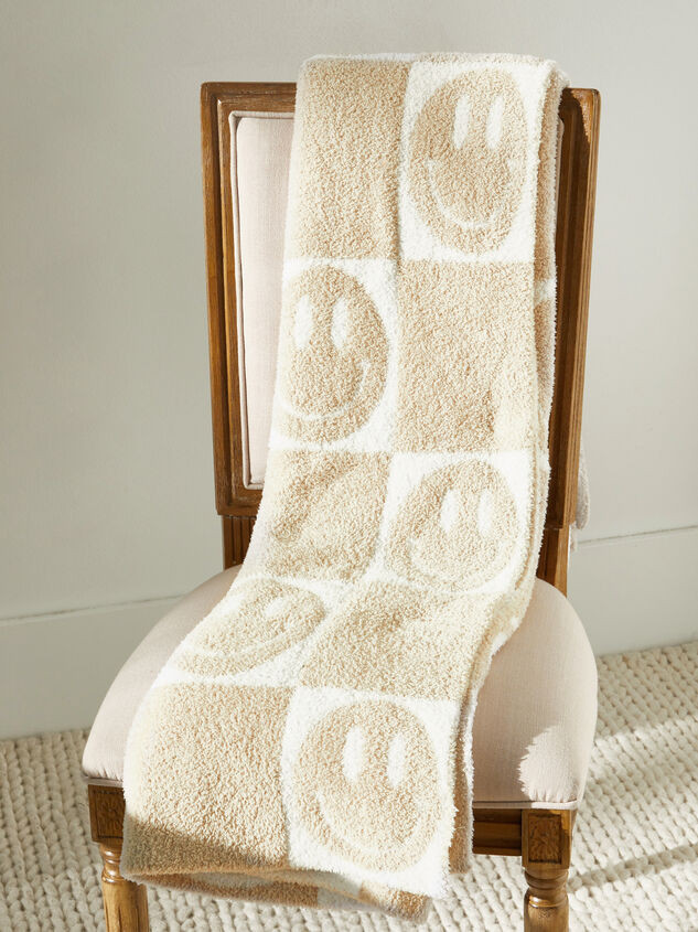 Checkered Smiley Blanket | Altar'd State