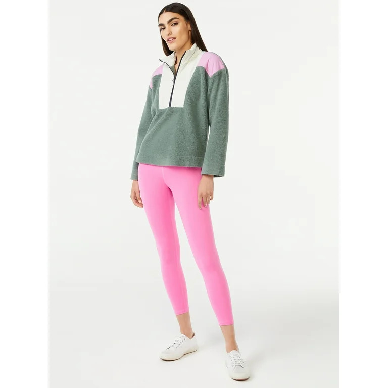 Free Assembly Women's Half Zip Mixy Popover | Walmart (US)