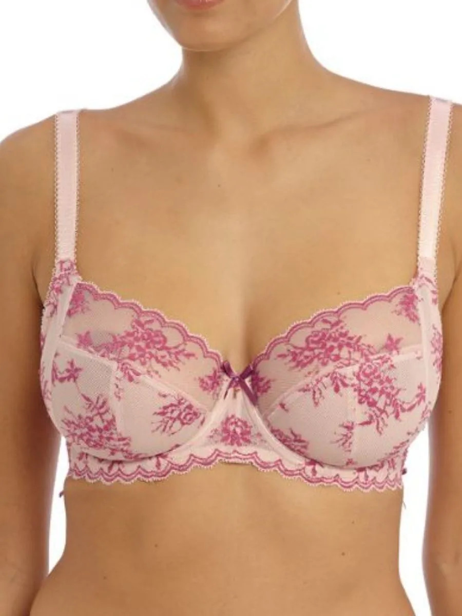 Pink Freya Offbeat Decadence Side Support Bra - Vintage Rose | Debenhams | Debenhams UK