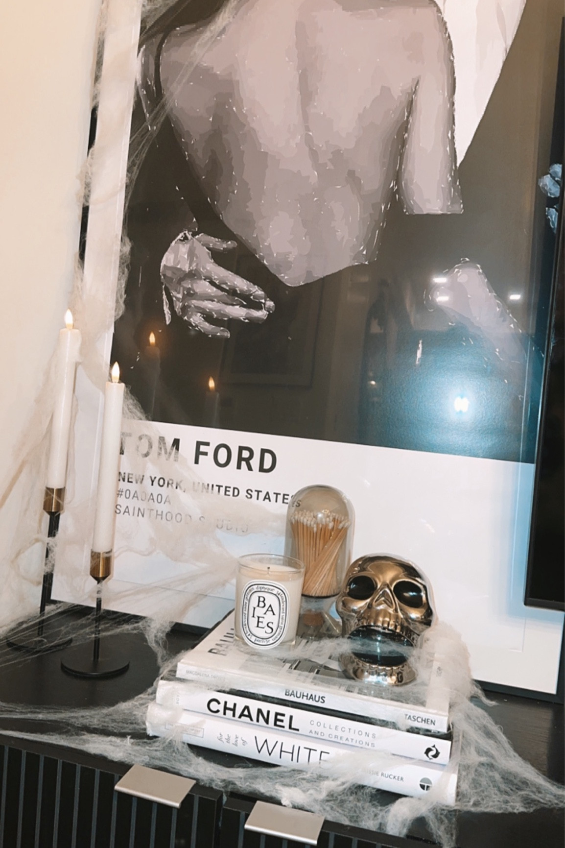 Neutral Halloween decor 🎃 
Minimalist Halloween, black and white Halloween decor, skull, classy Halloween 

#LTKHalloween #LTKparties #LTKHoliday