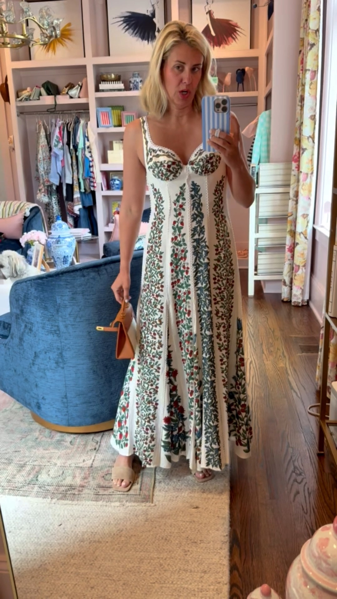 Wow, this is beautiful! Mary Catherine is going to steal this from me so fast! Farm Rio just never disappoints. I’m in small in this one & 8 heel. ￼

#LTKSeasonal #LTKdayinmylife #LTKmomlife