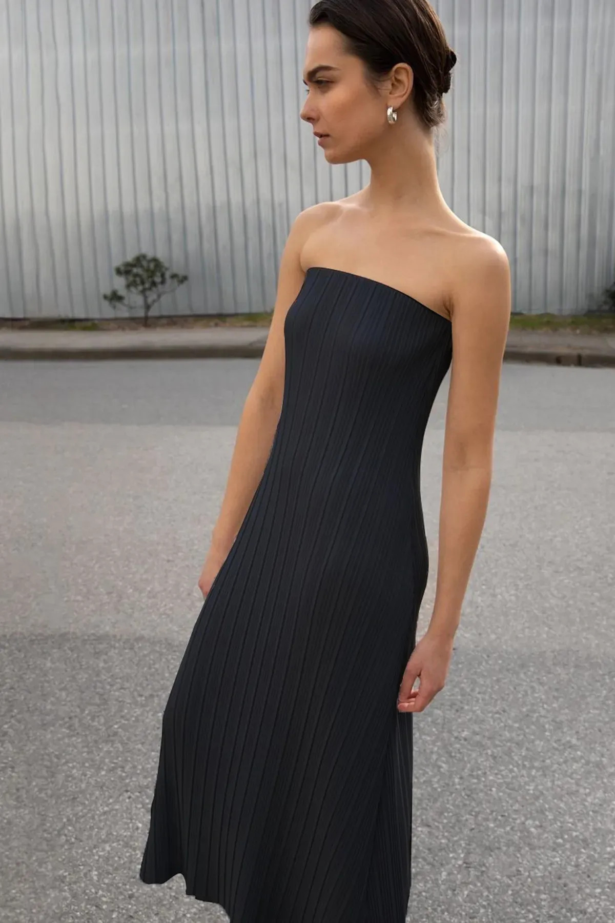 PLEATED TUBE DRESS | OAK + FORT