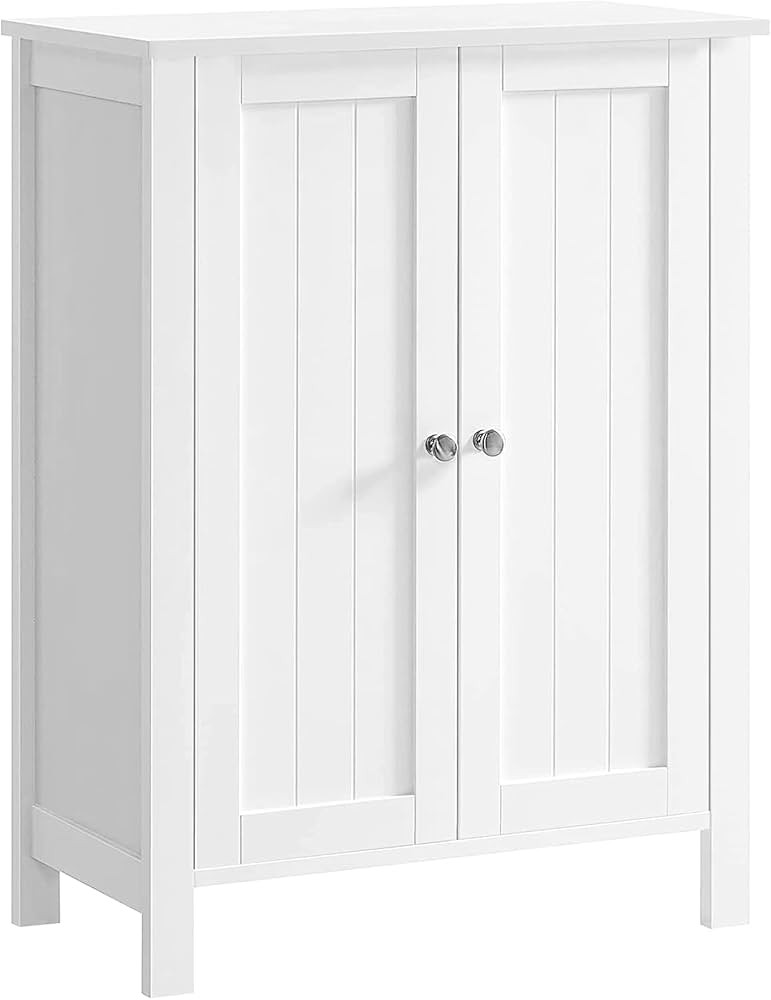 VASAGLE Bathroom Floor Storage Cabinet, Freestanding Bathroom Storage Unit with 2 Adjustable Shel... | Amazon (US)