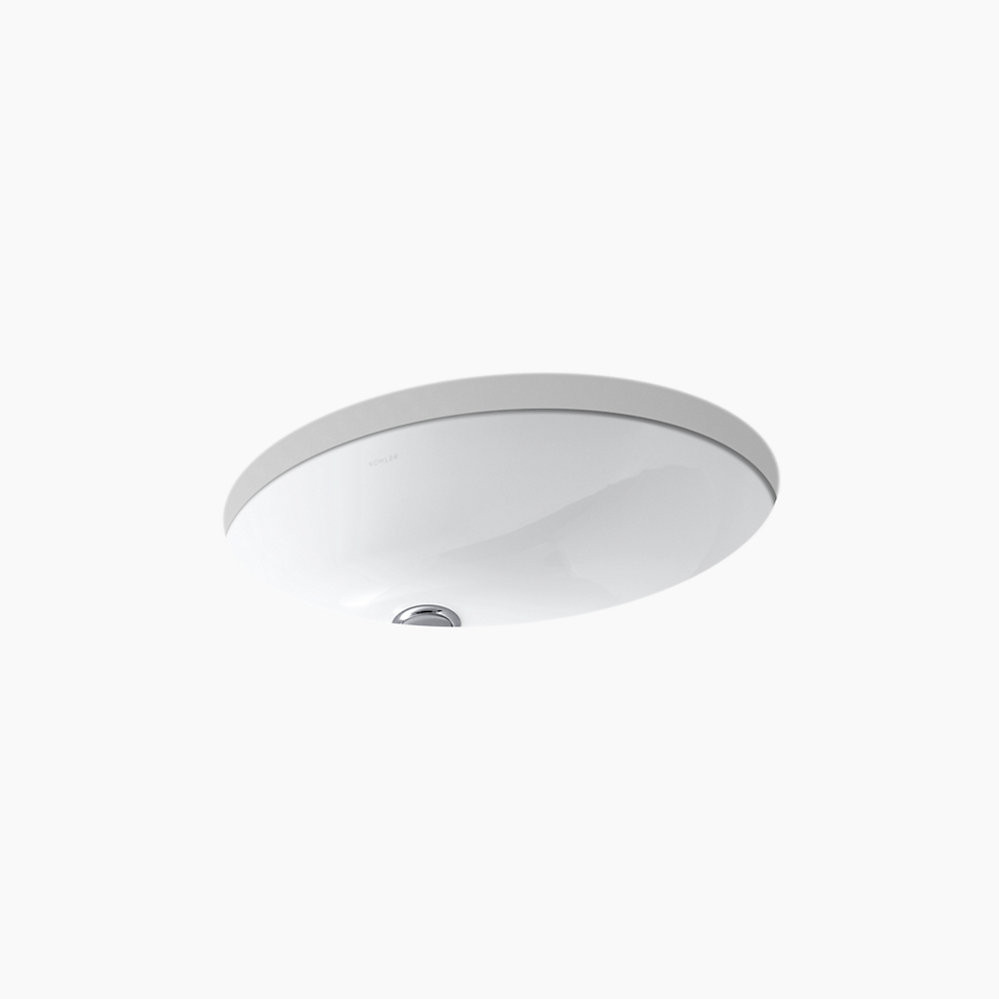 19-1/4" oval undermount bathroom sink | Kohler