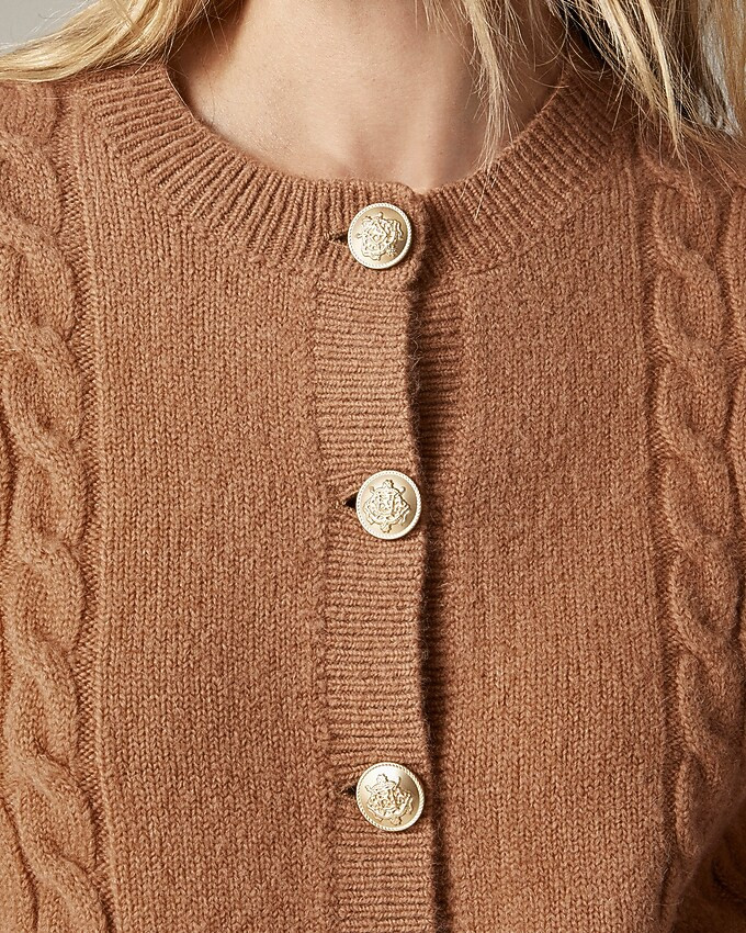 Cable-knit cardigan sweater | J. Crew US