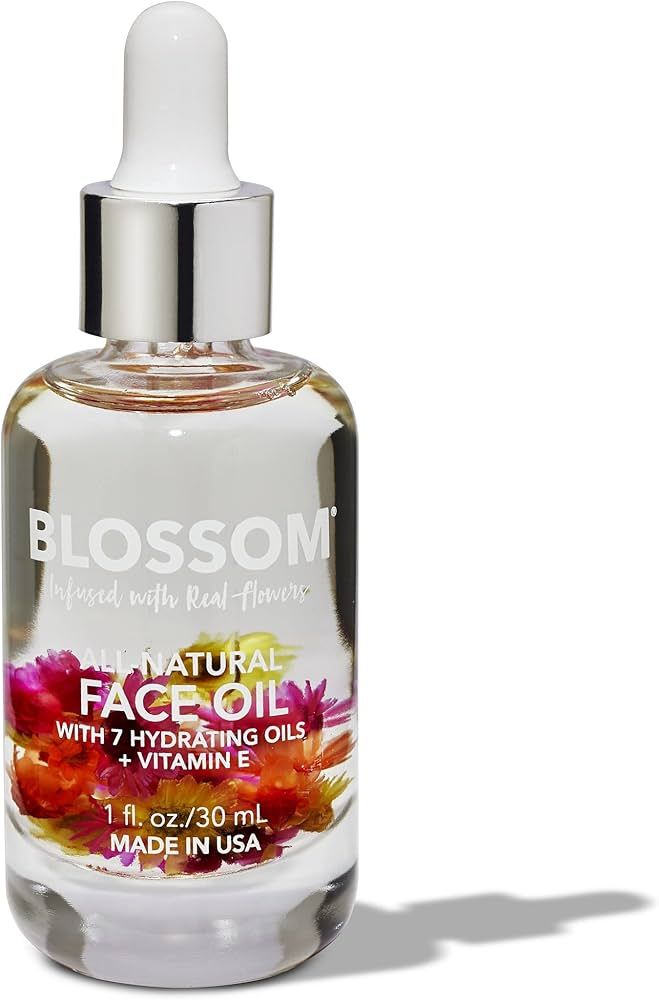 Blossom Unscented All Natural, Vegan, Cruelty Free Face Oil with Vitamin E, Infused with Real Flo... | Amazon (US)