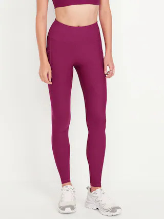 High-Waisted PowerSoft Full-Length Pocket Leggings | Old Navy (US)