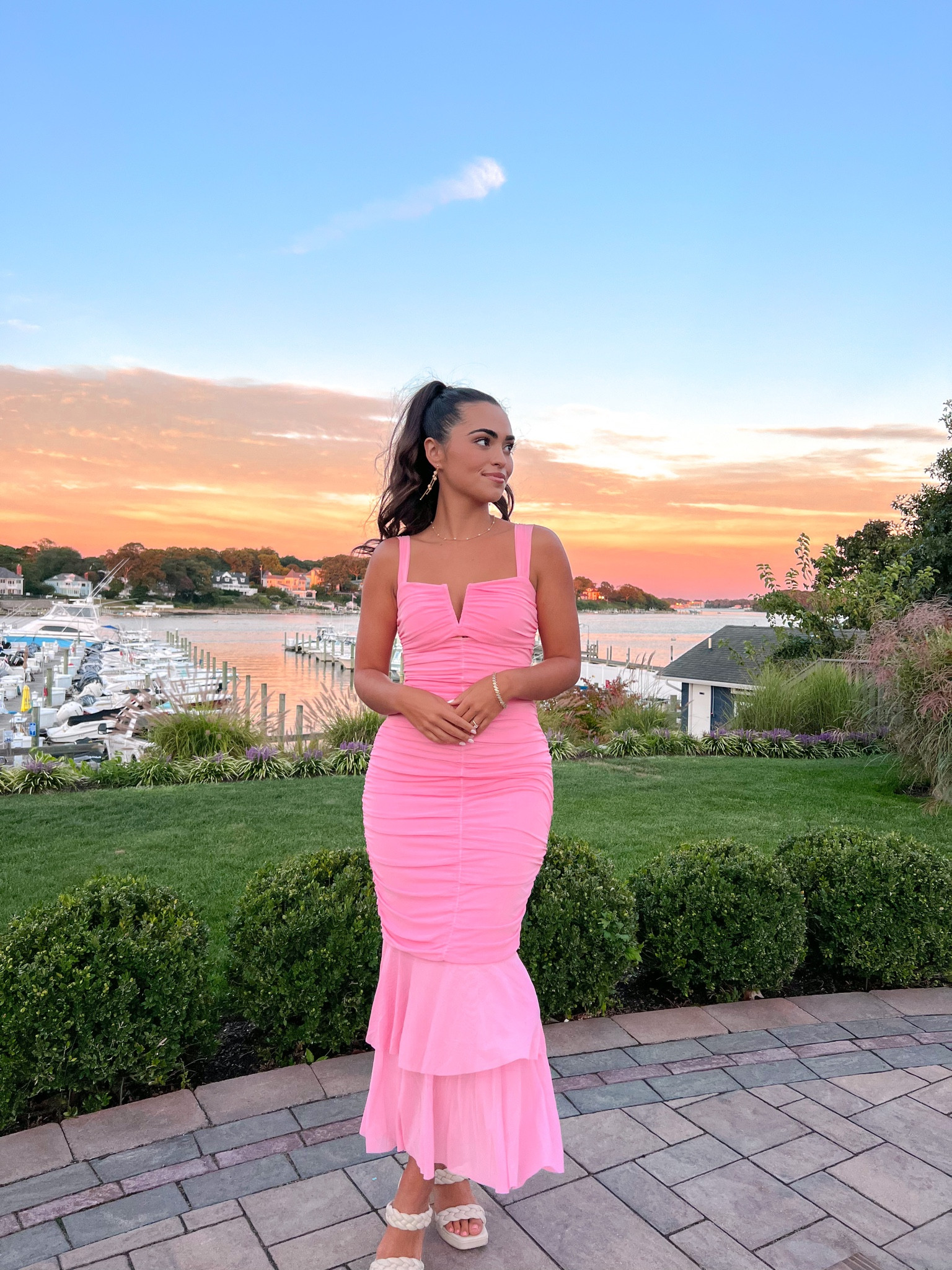 wedding guest, wedding dress, bridal, wedding guest dress, pink dress, revolve dupe, fall wedding, wedding gown, black tie optional, formal, comfy dress, heels, wedding heels 

#LTKSeasonal #LTKstyletip #LTKwedding
