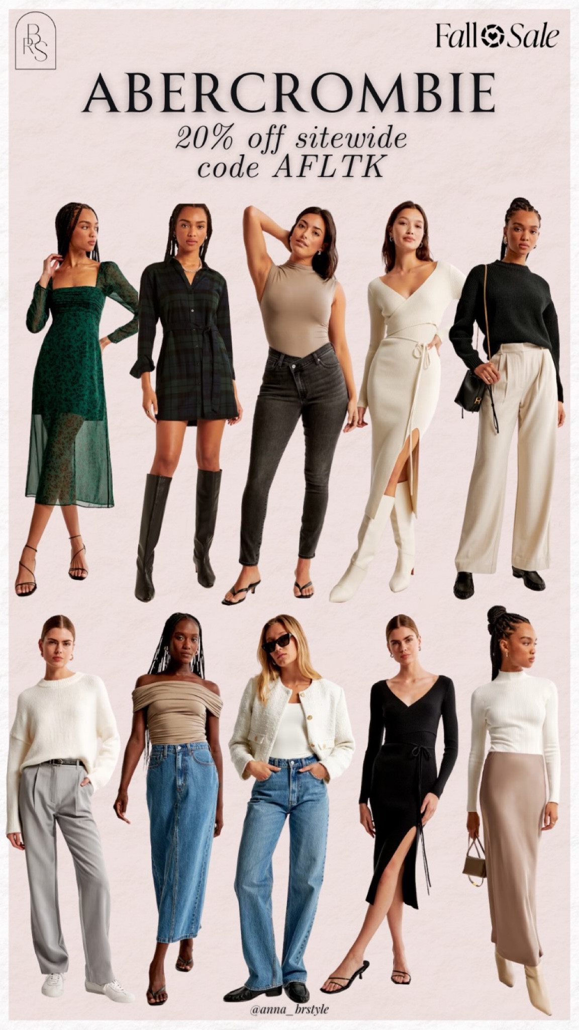 Abercrombie 20% off almost everything code AFLTK 

#LTKSale #LTKfindsunder100 #LTKfindsunder50