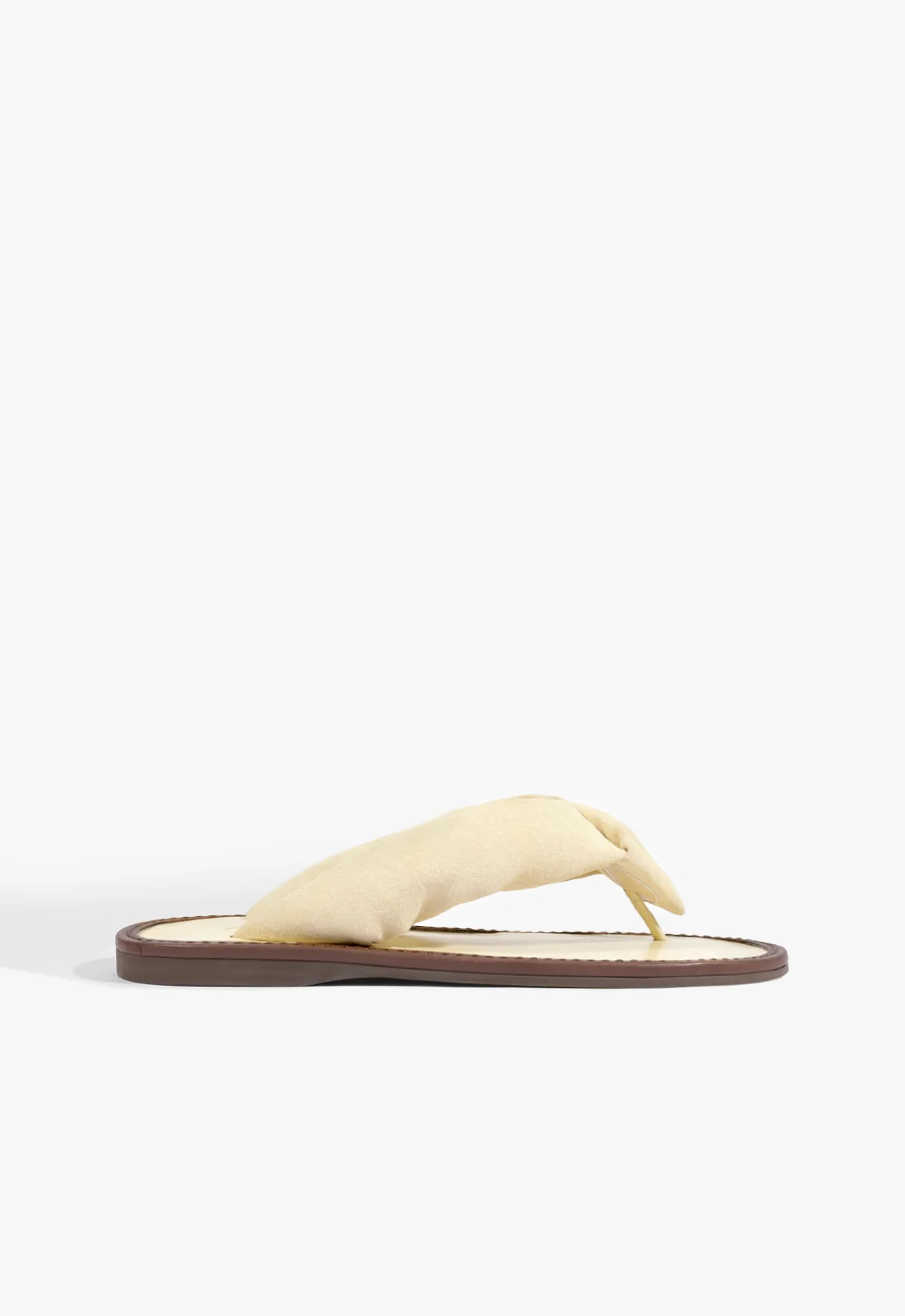 Aurea Egg Shell Flat Sandal | Schutz (US)