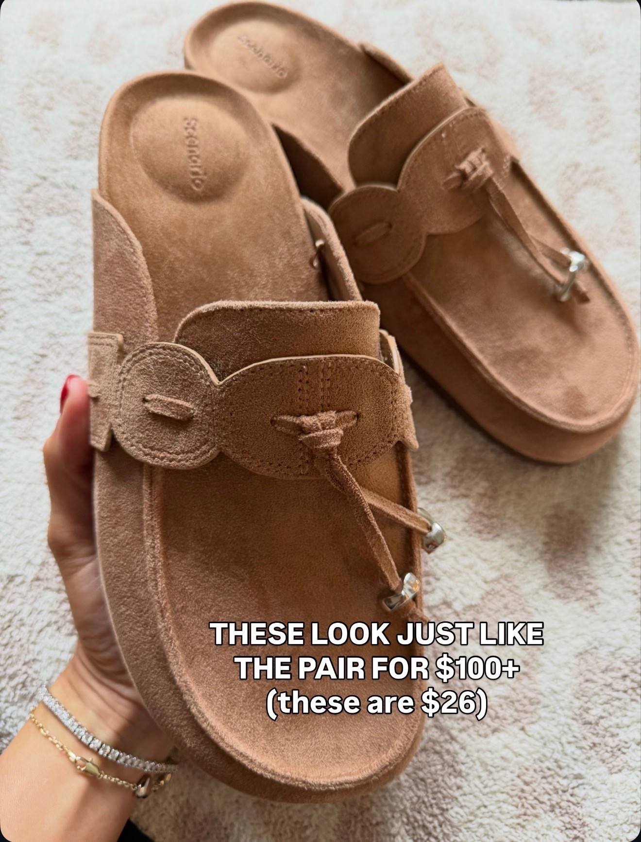 These $26 suede look sandals have the same elevated feel as pairs I’ve seen for $100+, without the price tag. The warm camel color, oversized buckle detail, and easy slide on style make them perfect with denim, casual dresses, and all of those early fall outfits.

suede sandals, affordable sandals, fall shoes, camel sandals, designer inspired shoes, casual fall outfit, fall fashion finds, themominstyle

#LTKSeasonal #LTKootd
