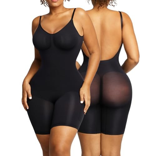 Popilush Shapewear Bodysuit for Women Tummy Control Seamless Backless Body Shaper for Dresses | Amazon (US)