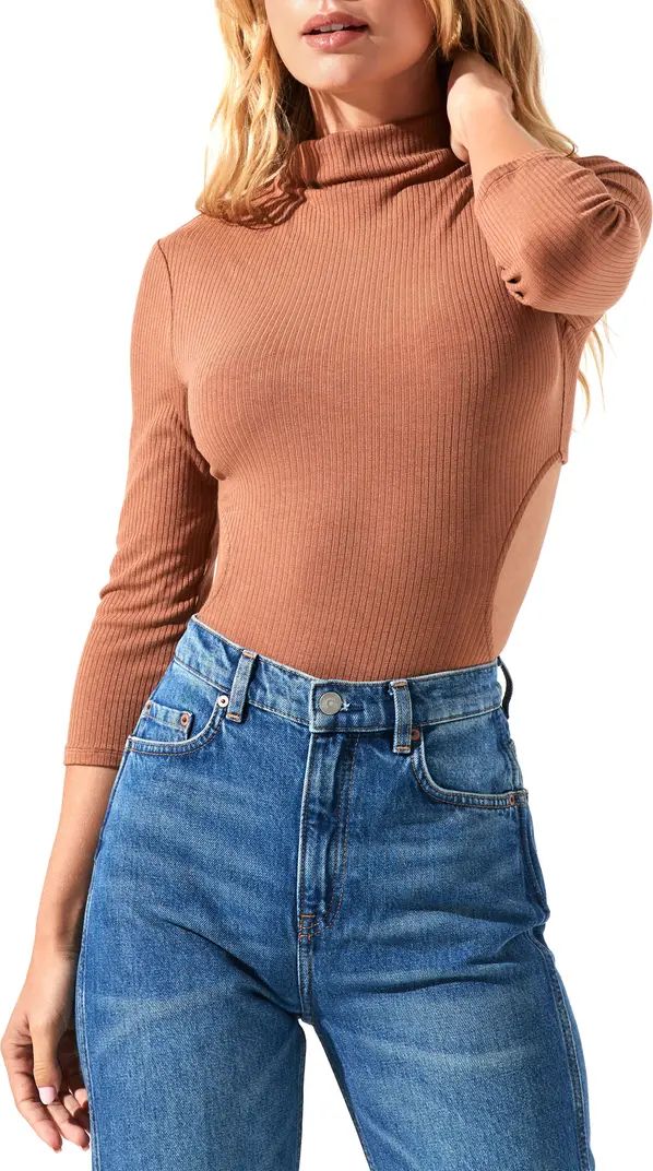 ASTR the Label Somerset Funnel Neck Cutout Bodysuit | Nordstrom | Nordstrom