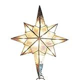 Amazon.com: Kurt Adler UL0214/C 10-Light Capiz Star of Bethlehem Clear Treetop : Home & Kitchen | Amazon (US)