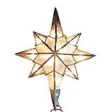 Amazon.com: Kurt Adler UL0214/C 10-Light Capiz Star of Bethlehem Clear Treetop : Home & Kitchen | Amazon (US)