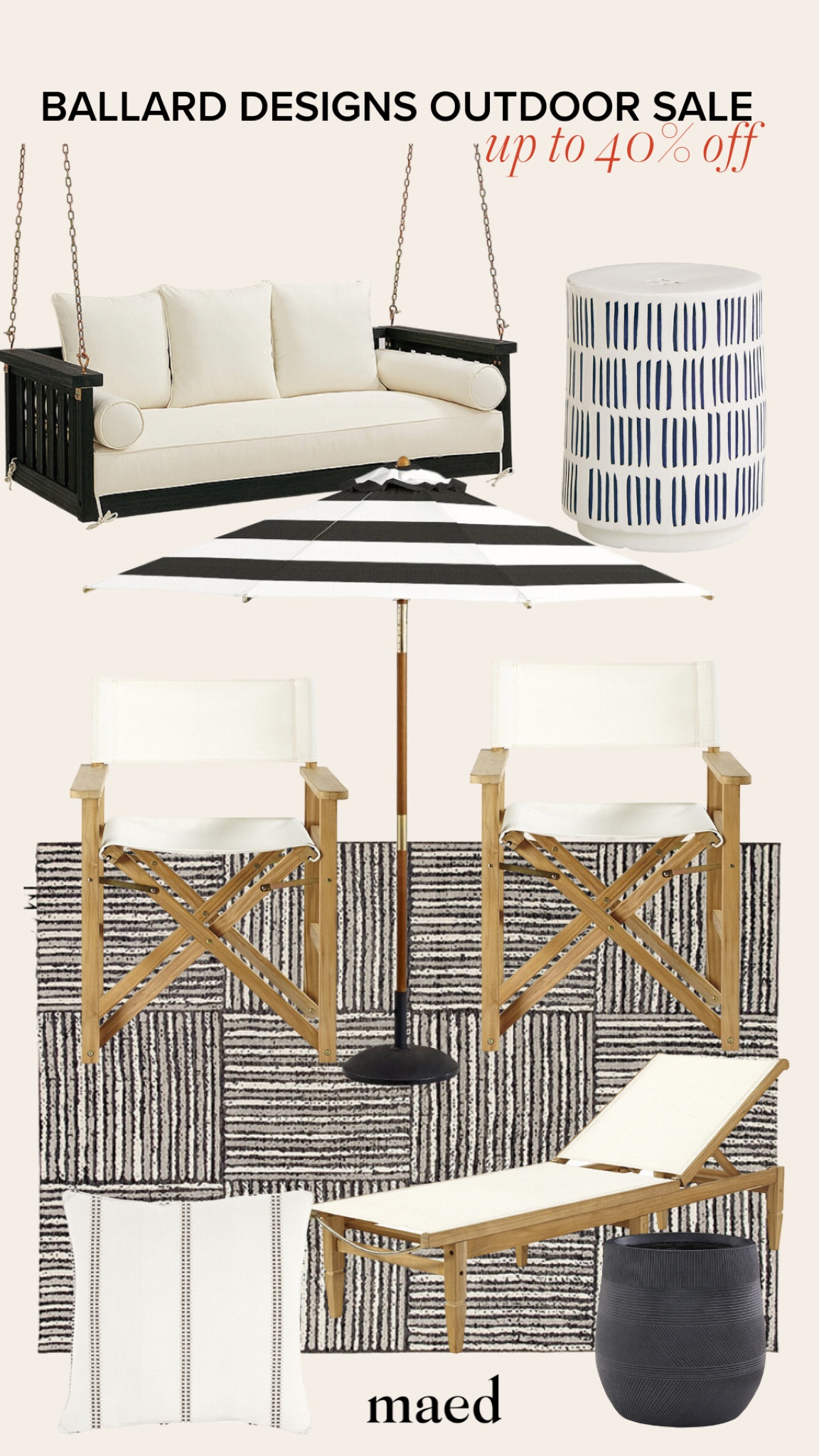 Ballard Design sale, outdoor sale, outdoor finds, summer patio, outdoor picks, summer sal, 4th of July sale 

#LTKFind #LTKSeasonal #LTKhome