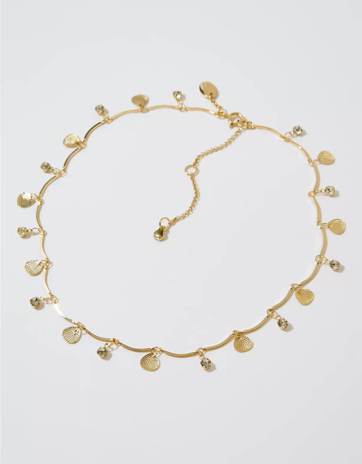 Aerie Wavy Chain Shell Necklace | American Eagle Outfitters (US & CA)