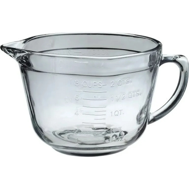 Anchor Hocking 8 Cup Measuring Cup Glass Batter Bowl with Spout | Walmart (US)