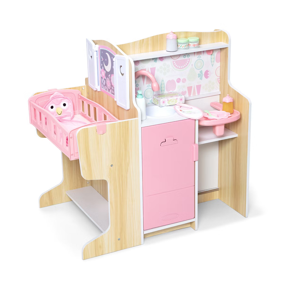 Melissa & Doug Mine to Love Baby Care Activity Center & Baby Care Collection - Pink | Target