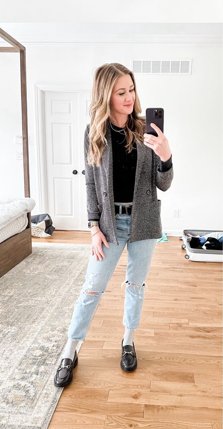 I tried on and got rid of probably half of my wardrobe last night… again. The perk of being pregnant & postpartum back to back and having styles change so dramatically 🥴 this blazer has been a staple and is here to stay! Linked similar. Also, shoes 😍 

#LTKMostLoved #LTKfindsunder50 #LTKstyletip