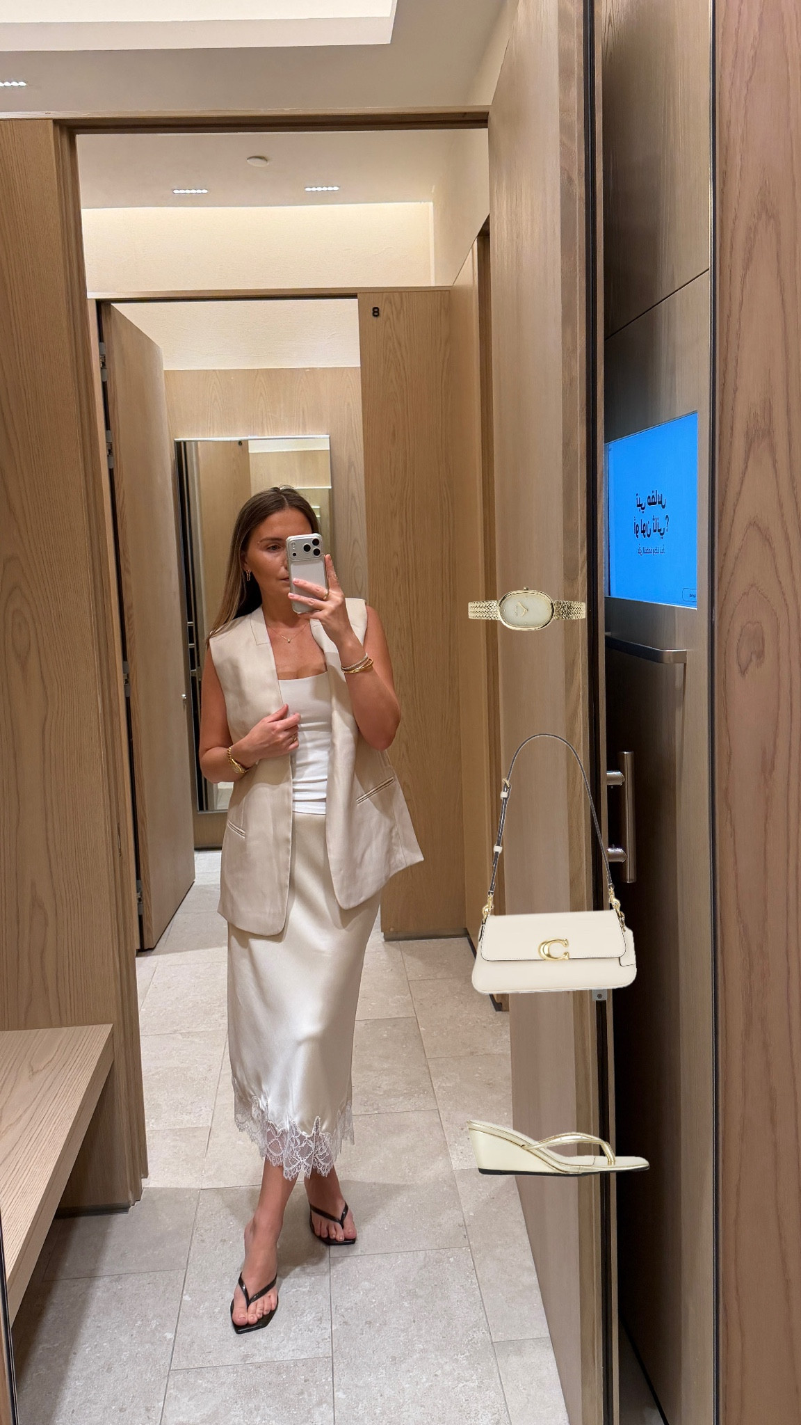 Oversized waistcoat in XS
Skirt is size Smalll

#LTKdayinmylife #LTKootd #LTKSaleAlert